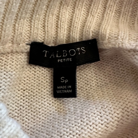 Talbots Chalet Fair Isle Women’s Holiday Christmas Wool Blend Sweater Size SP - Picture 8 of 9